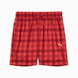 Road To Unity Men's Relaxed Fit 6" Woven Shorts, Red Fire-AOP, extralarge-IND